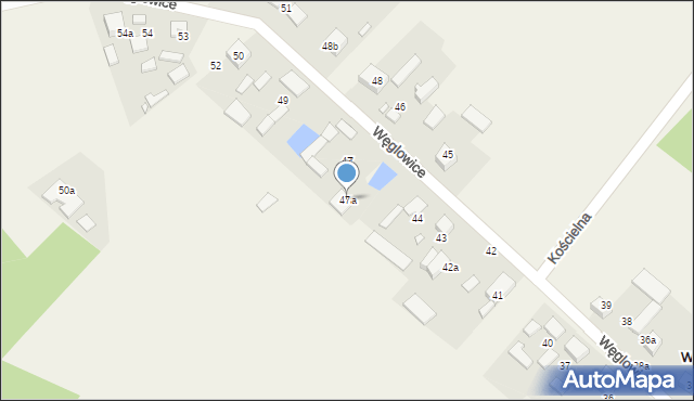 Węglowice, Węglowice, 47a, mapa Węglowice