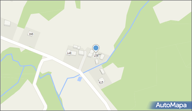 Węglówka, Węglówka, 106, mapa Węglówka