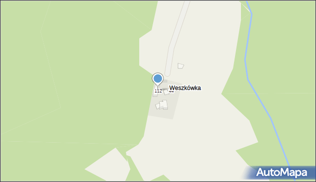 Węglówka, Węglówka, 112, mapa Węglówka