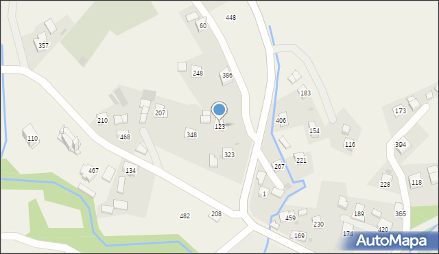 Węglówka, Węglówka, 123, mapa Węglówka