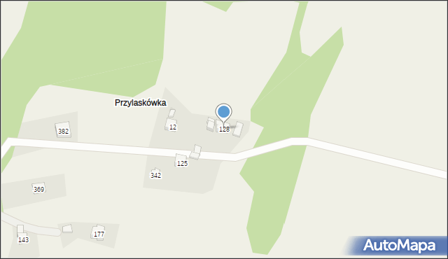 Węglówka, Węglówka, 128, mapa Węglówka