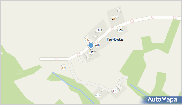 Węglówka, Węglówka, 136, mapa Węglówka