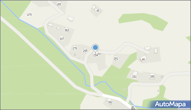 Węglówka, Węglówka, 234, mapa Węglówka