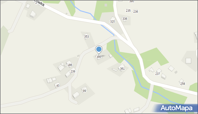 Węglówka, Węglówka, 300, mapa Węglówka