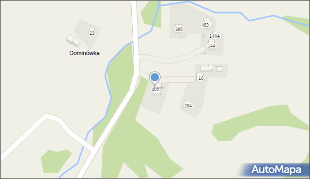 Węglówka, Węglówka, 405, mapa Węglówka