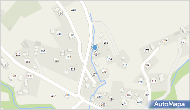 Węglówka, Węglówka, 406, mapa Węglówka