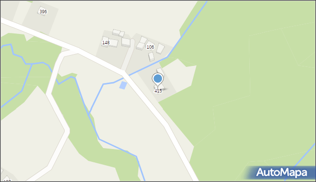 Węglówka, Węglówka, 415, mapa Węglówka