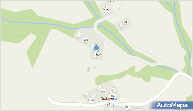 Węglówka, Węglówka, 429, mapa Węglówka