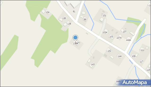 Węglówka, Węglówka, 138a, mapa Węglówka