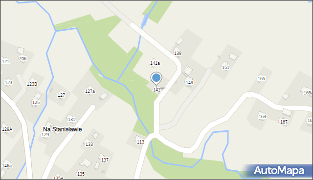 Węglówka, Węglówka, 141, mapa Węglówka