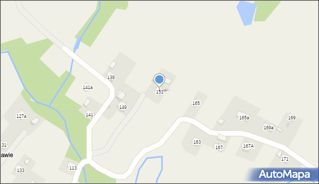 Węglówka, Węglówka, 151, mapa Węglówka