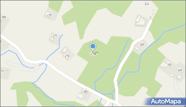 Węglówka, Węglówka, 179a, mapa Węglówka