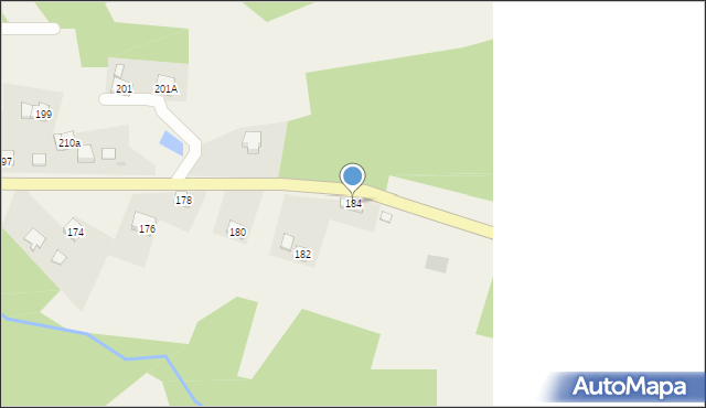 Węglówka, Węglówka, 184, mapa Węglówka