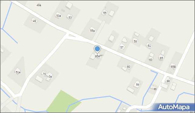 Węglówka, Węglówka, 80A, mapa Węglówka