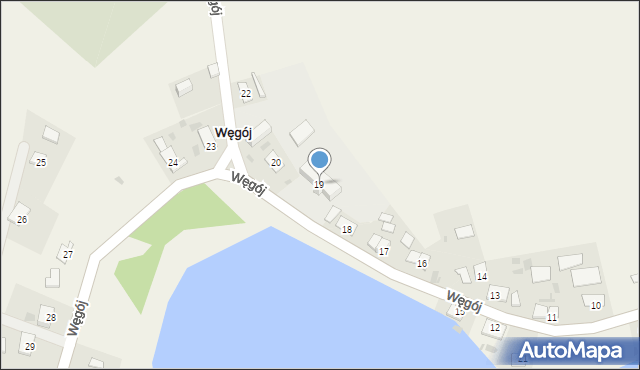 Węgój, Węgój, 19, mapa Węgój