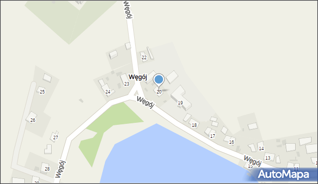 Węgój, Węgój, 20, mapa Węgój