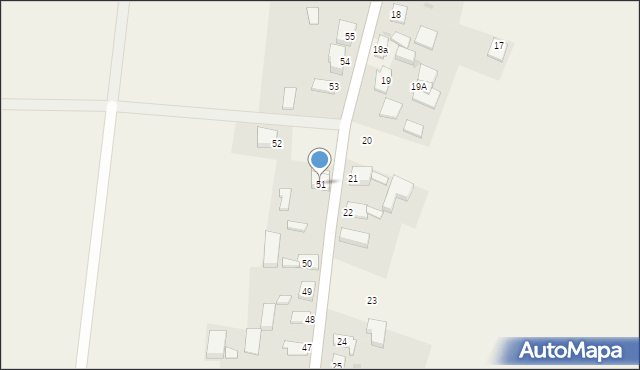 Węgorza, Węgorza, 51, mapa Węgorza