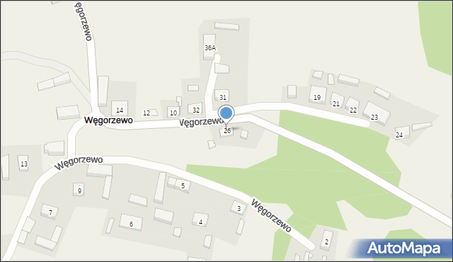 Węgorzewo, Węgorzewo, 26, mapa Węgorzewo