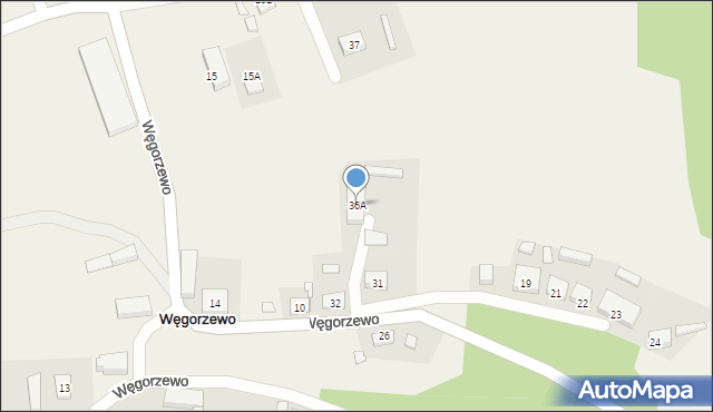 Węgorzewo, Węgorzewo, 36A, mapa Węgorzewo