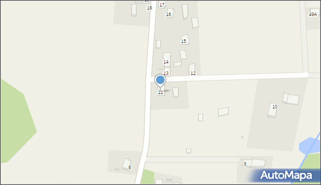 Węgorzewo Koszalińskie, Węgorzewo Koszalińskie, 11, mapa Węgorzewo Koszalińskie