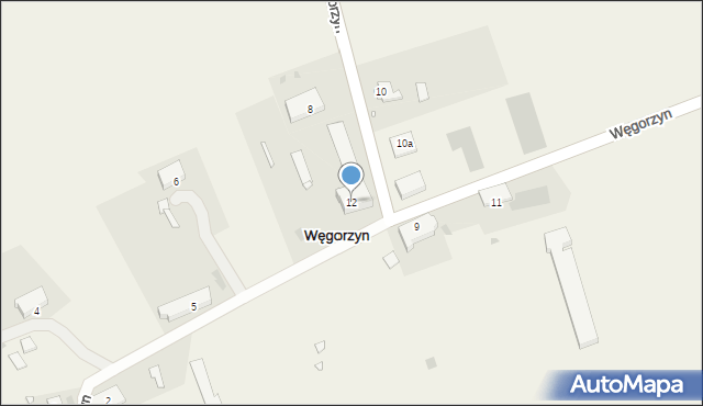 Węgorzyn, Węgorzyn, 12, mapa Węgorzyn