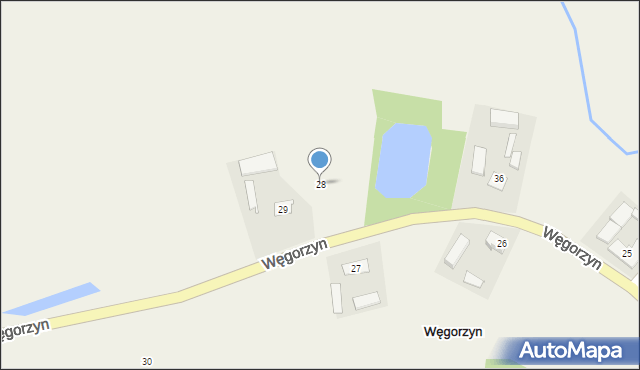 Węgorzyn, Węgorzyn, 28, mapa Węgorzyn