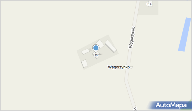 Węgorzynko, Węgorzynko, 30, mapa Węgorzynko
