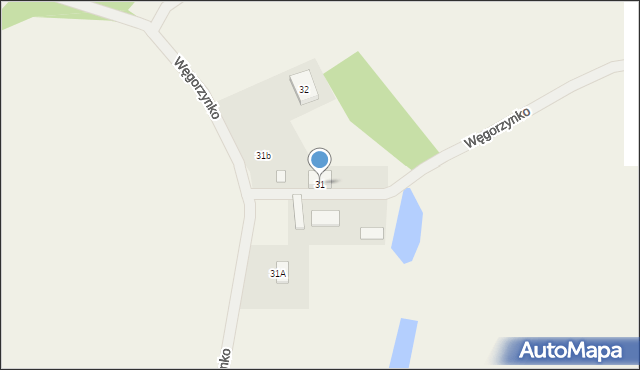 Węgorzynko, Węgorzynko, 31, mapa Węgorzynko