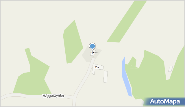 Węgorzynko, Węgorzynko, 35, mapa Węgorzynko