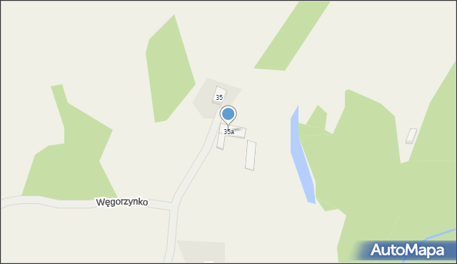Węgorzynko, Węgorzynko, 35a, mapa Węgorzynko
