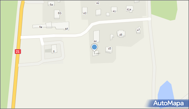Węgorzynko, Węgorzynko, 44a, mapa Węgorzynko