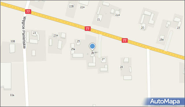 Węgrce Panieńskie, Węgrce Panieńskie, 26, mapa Węgrce Panieńskie