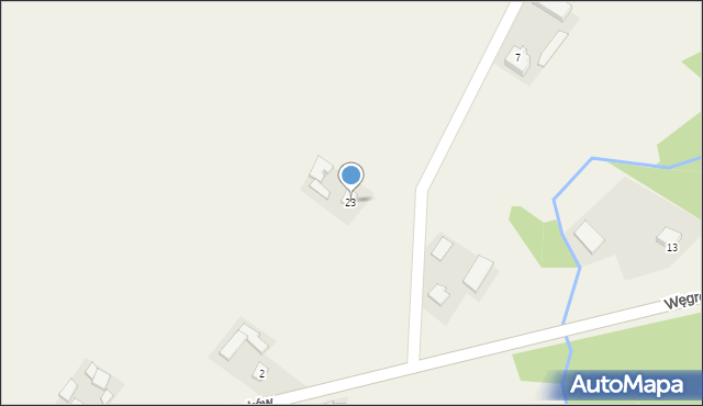 Węgrce Szlacheckie, Węgrce Szlacheckie, 23, mapa Węgrce Szlacheckie