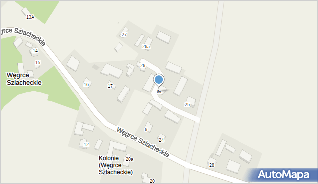 Węgrce Szlacheckie, Węgrce Szlacheckie, 6a, mapa Węgrce Szlacheckie