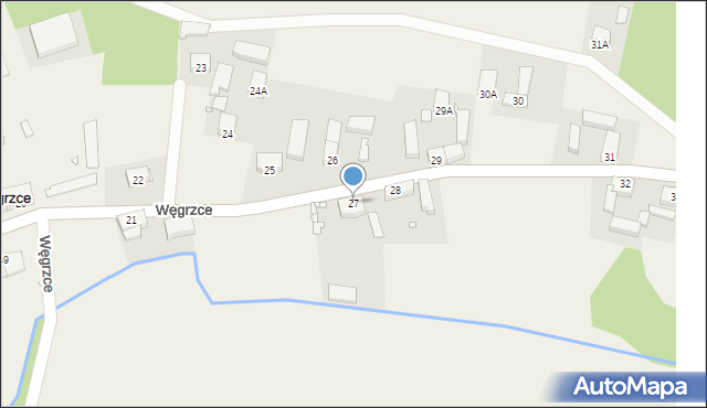 Węgrzce, Węgrzce, 27, mapa Węgrzce