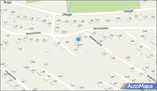 Węgrzce Wielkie, Węgrzce Wielkie, 252, mapa Węgrzce Wielkie