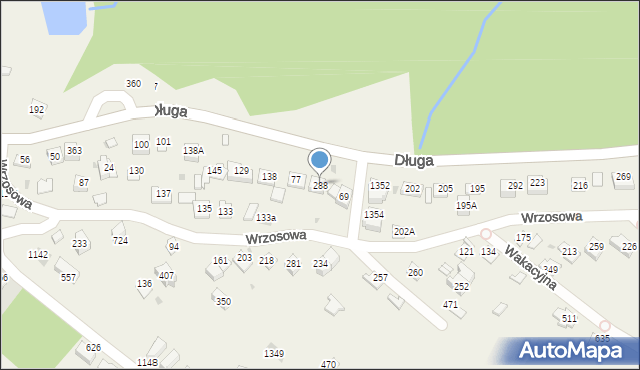 Węgrzce Wielkie, Węgrzce Wielkie, 288, mapa Węgrzce Wielkie