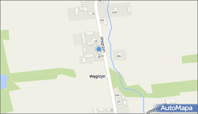 Węgrzyn, Węgrzyn, 18, mapa Węgrzyn