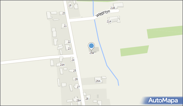 Węgrzyn, Węgrzyn, 23a, mapa Węgrzyn
