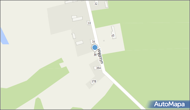 Węgrzyn, Węgrzyn, 36, mapa Węgrzyn