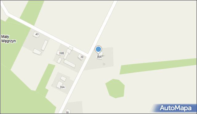 Węgrzyn, Węgrzyn, 38A, mapa Węgrzyn