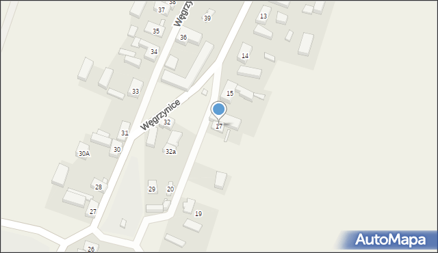 Węgrzynice, Węgrzynice, 17, mapa Węgrzynice