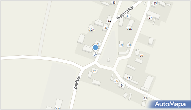 Węgrzynice, Węgrzynice, 27, mapa Węgrzynice