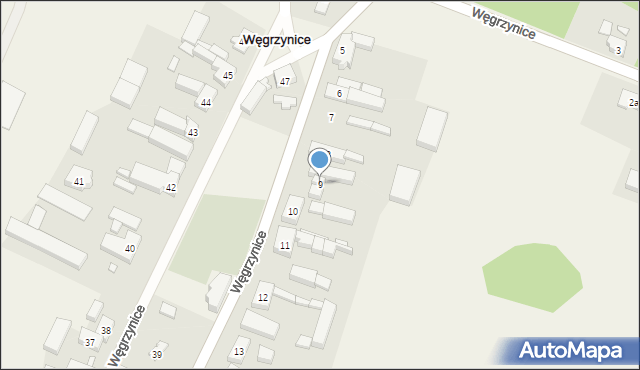 Węgrzynice, Węgrzynice, 9, mapa Węgrzynice
