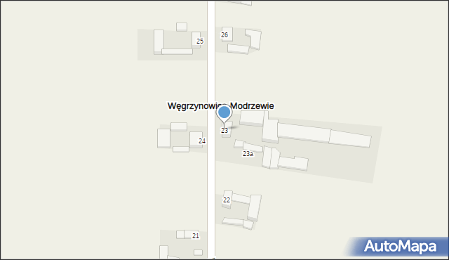 Węgrzynowice-Modrzewie, Węgrzynowice-Modrzewie, 23, mapa Węgrzynowice-Modrzewie