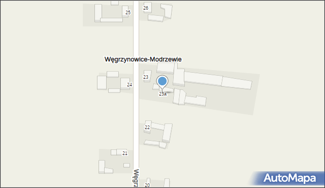 Węgrzynowice-Modrzewie, Węgrzynowice-Modrzewie, 23a, mapa Węgrzynowice-Modrzewie