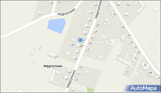 Węgrzynowo, Węgrzynowo, 118, mapa Węgrzynowo