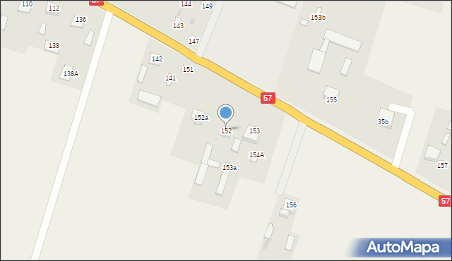 Węgrzynowo, Węgrzynowo, 152, mapa Węgrzynowo