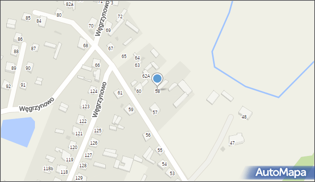 Węgrzynowo, Węgrzynowo, 58, mapa Węgrzynowo