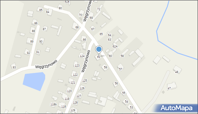 Węgrzynowo, Węgrzynowo, 61, mapa Węgrzynowo